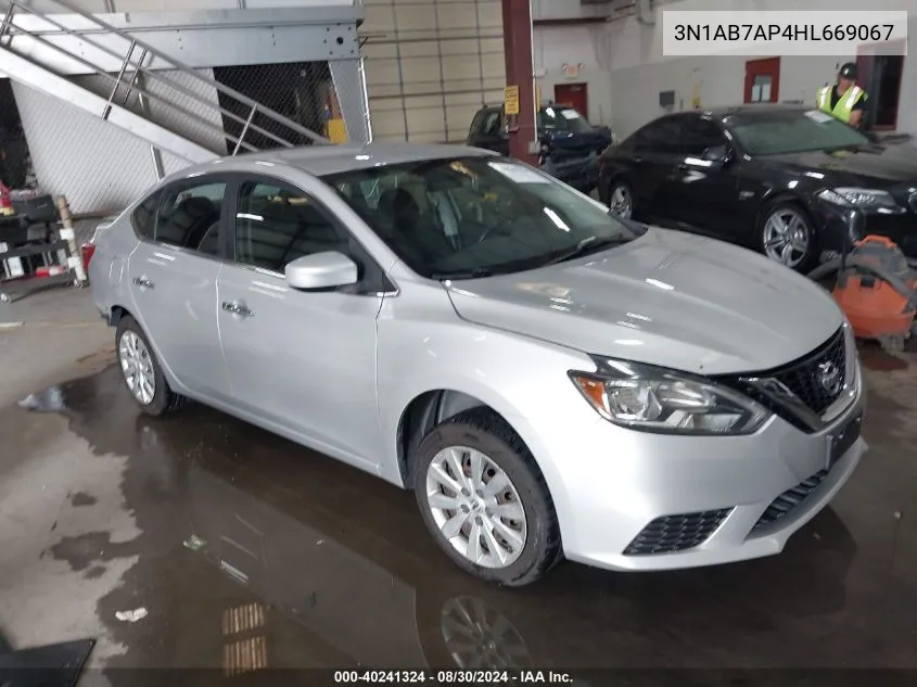 3N1AB7AP4HL669067 2017 Nissan Sentra Sv