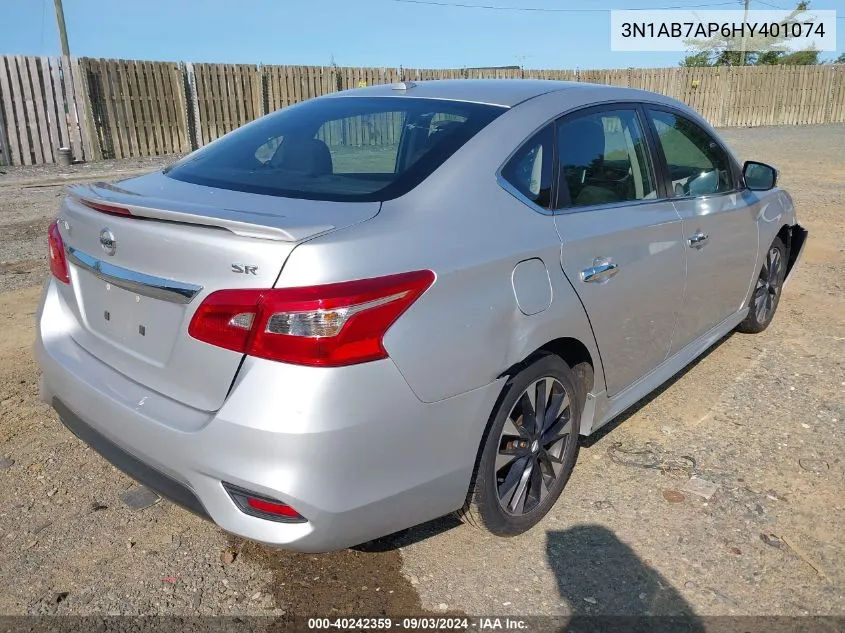 2017 Nissan Sentra Sr VIN: 3N1AB7AP6HY401074 Lot: 40242359