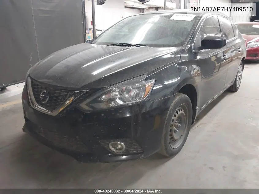 3N1AB7AP7HY409510 2017 Nissan Sentra Sv