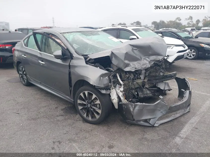 3N1AB7AP3HY222071 2017 Nissan Sentra Sr