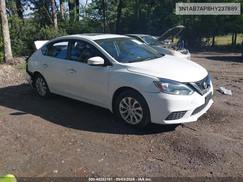 2017 Nissan Sentra Sv VIN: 3N1AB7AP8HY237889 Lot: 40252161