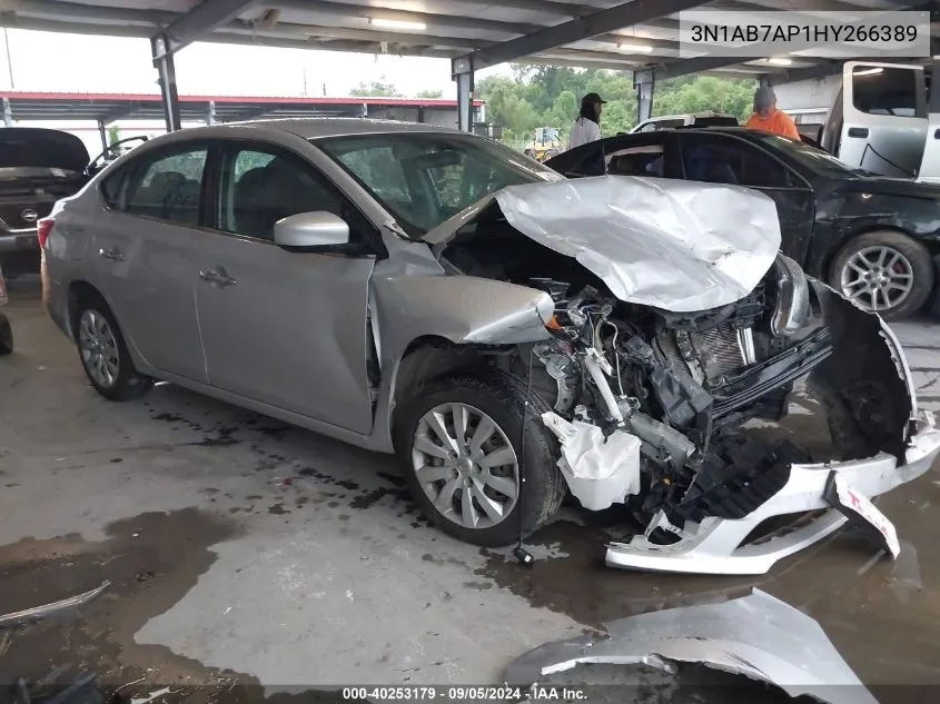 2017 Nissan Sentra S/Sv/Sr/Sl VIN: 3N1AB7AP1HY266389 Lot: 40253179