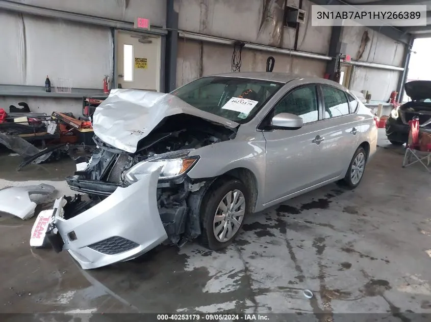 2017 Nissan Sentra S/Sv/Sr/Sl VIN: 3N1AB7AP1HY266389 Lot: 40253179