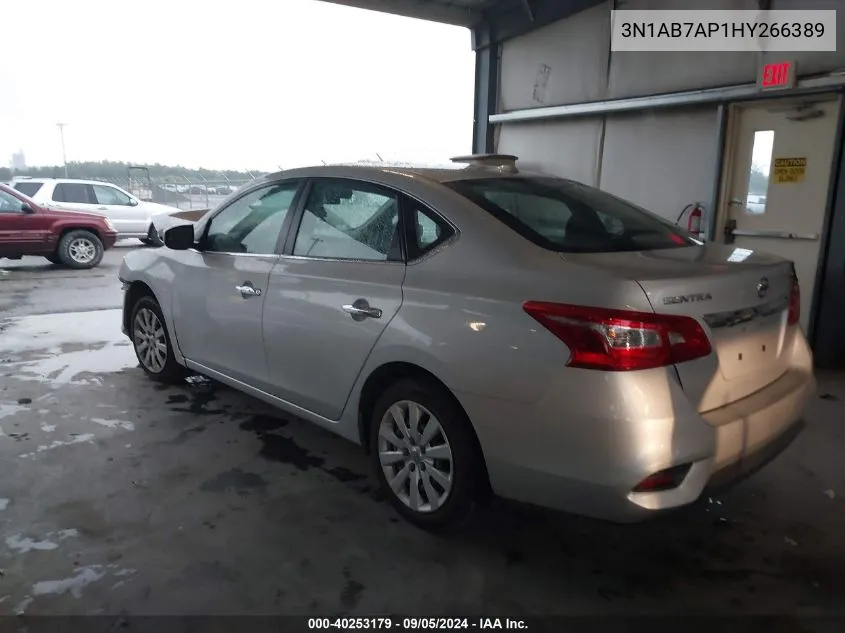 2017 Nissan Sentra S/Sv/Sr/Sl VIN: 3N1AB7AP1HY266389 Lot: 40253179