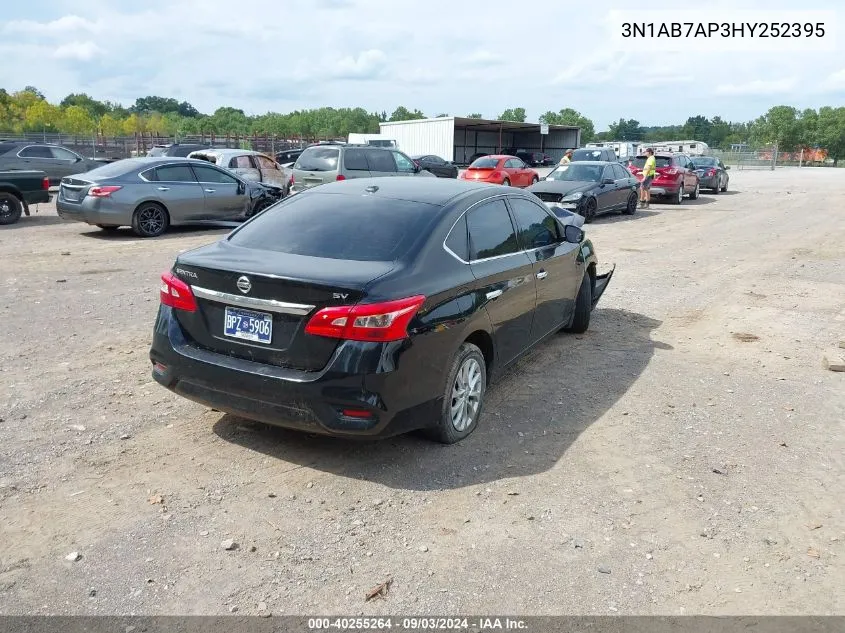 2017 Nissan Sentra Sv VIN: 3N1AB7AP3HY252395 Lot: 40255264