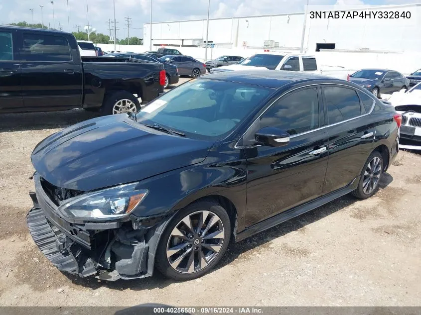 2017 Nissan Sentra Sr VIN: 3N1AB7AP4HY332840 Lot: 40256550