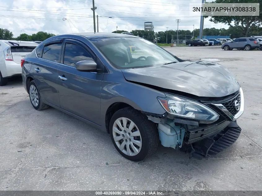 3N1AB7AP9HY308338 2017 Nissan Sentra Sv