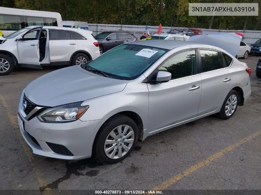 2017 Nissan Sentra S/Sv/Sr/Sl VIN: 3N1AB7APXHL639104 Lot: 40278873