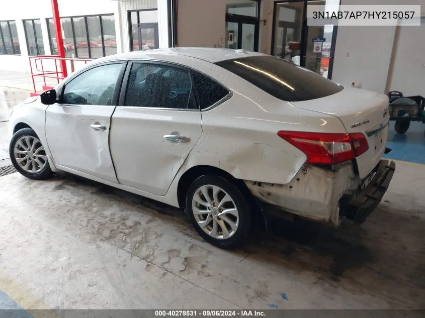 2017 Nissan Sentra Sv VIN: 3N1AB7AP7HY215057 Lot: 40279531