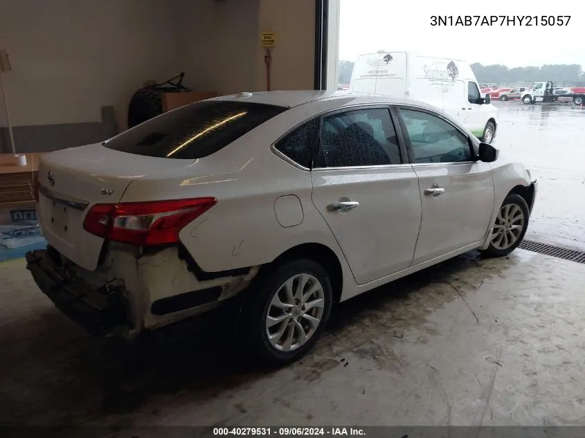 2017 Nissan Sentra Sv VIN: 3N1AB7AP7HY215057 Lot: 40279531