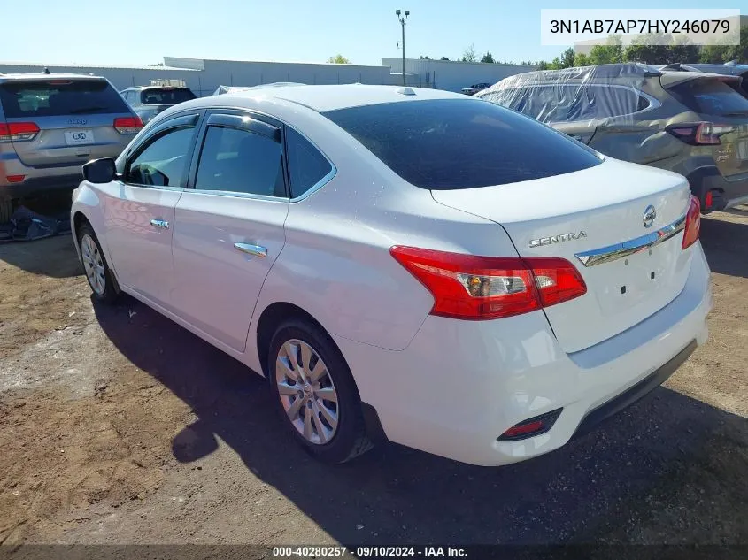 2017 Nissan Sentra Sv VIN: 3N1AB7AP7HY246079 Lot: 40280257