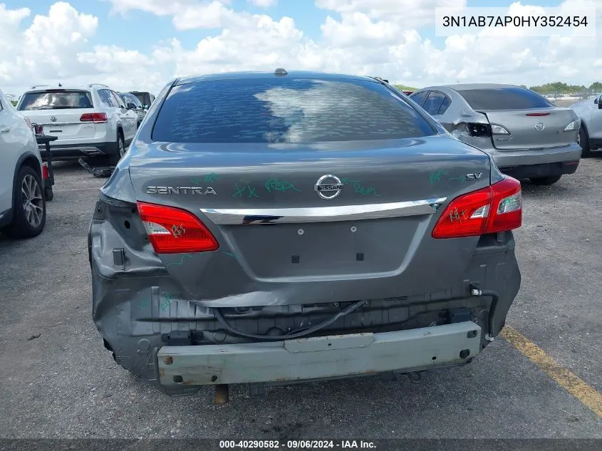 3N1AB7AP0HY352454 2017 Nissan Sentra Sv