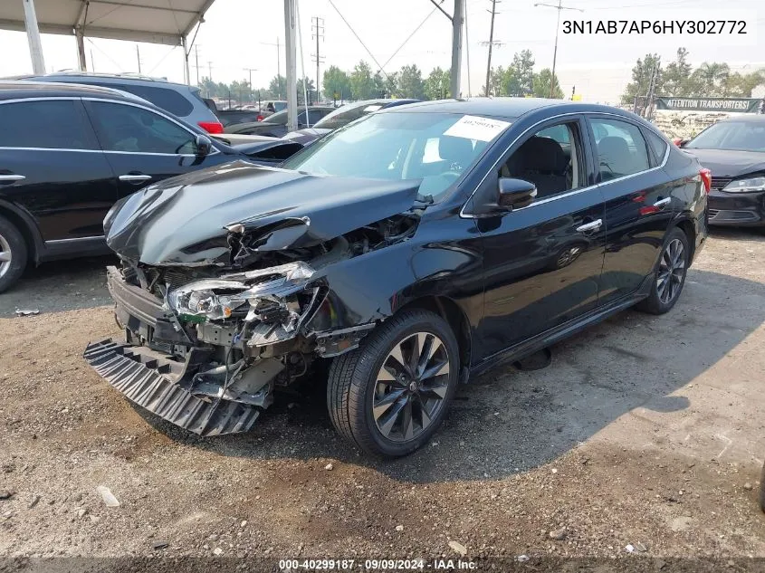 2017 Nissan Sentra Sr VIN: 3N1AB7AP6HY302772 Lot: 40299187