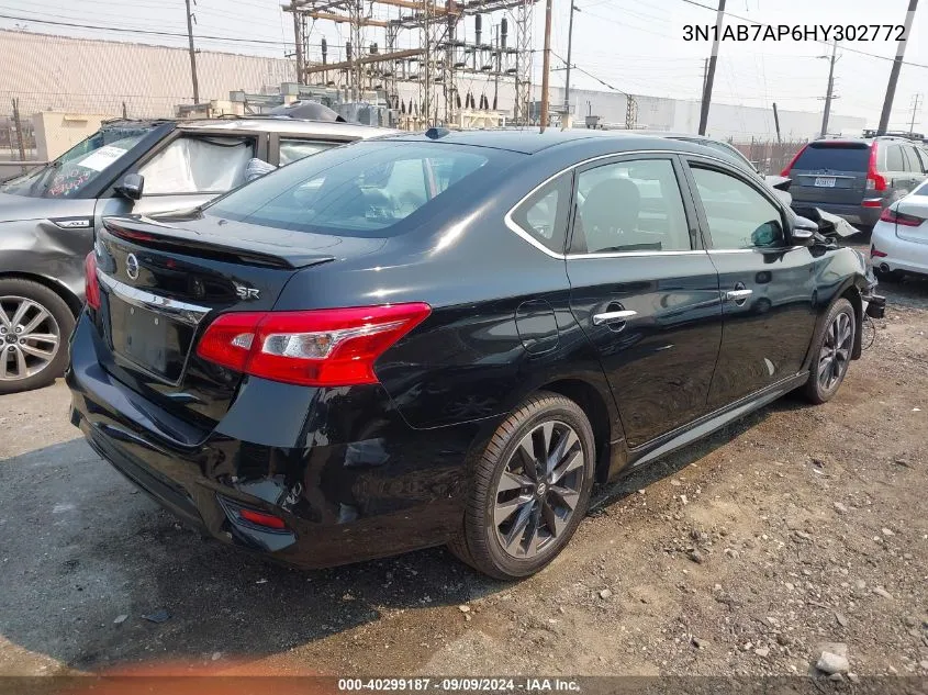 2017 Nissan Sentra Sr VIN: 3N1AB7AP6HY302772 Lot: 40299187