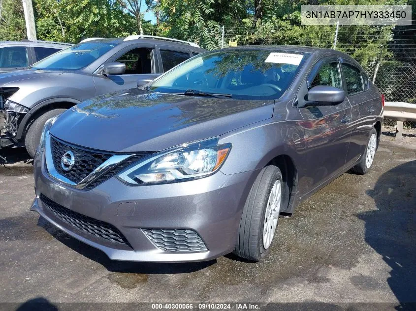 2017 Nissan Sentra S VIN: 3N1AB7AP7HY333450 Lot: 40300056