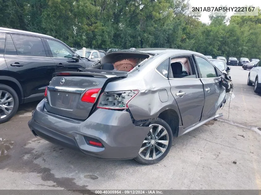 2017 Nissan Sentra Sr VIN: 3N1AB7AP5HY222167 Lot: 40305954