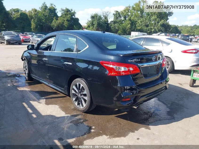 2017 Nissan Sentra Sr VIN: 3N1AB7AP7HY375908 Lot: 40309619