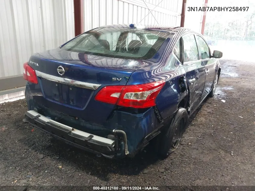 2017 Nissan Sentra Sv VIN: 3N1AB7AP8HY258497 Lot: 40312180