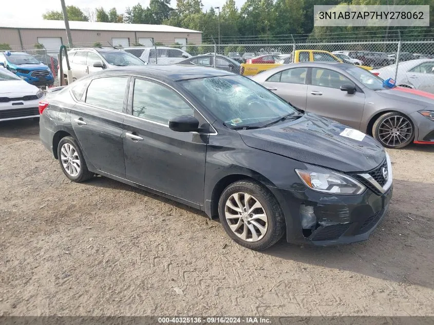 2017 Nissan Sentra Sv VIN: 3N1AB7AP7HY278062 Lot: 40325136