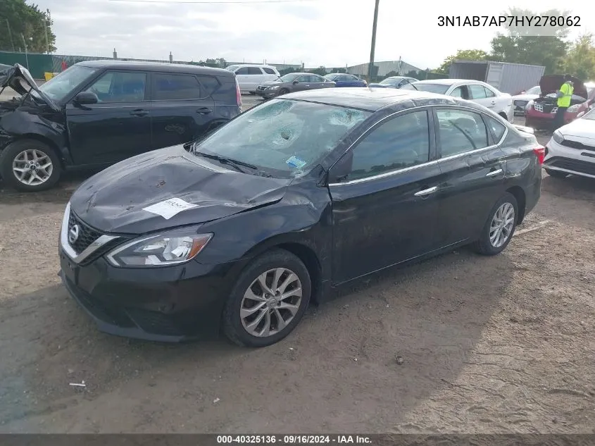 2017 Nissan Sentra Sv VIN: 3N1AB7AP7HY278062 Lot: 40325136