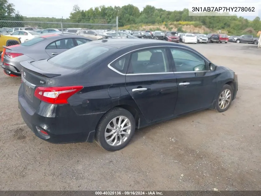 2017 Nissan Sentra Sv VIN: 3N1AB7AP7HY278062 Lot: 40325136