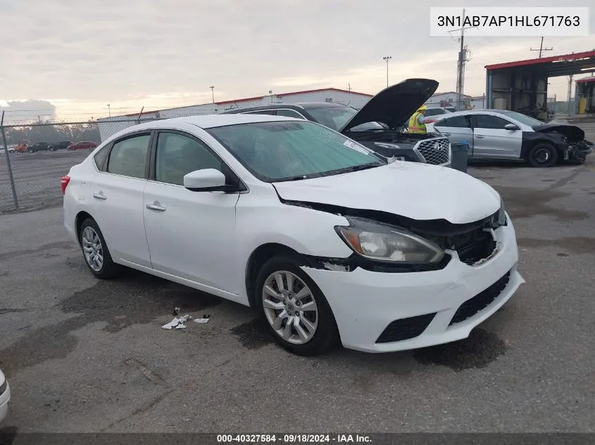 3N1AB7AP1HL671763 2017 Nissan Sentra S/Sv/Sr/Sl