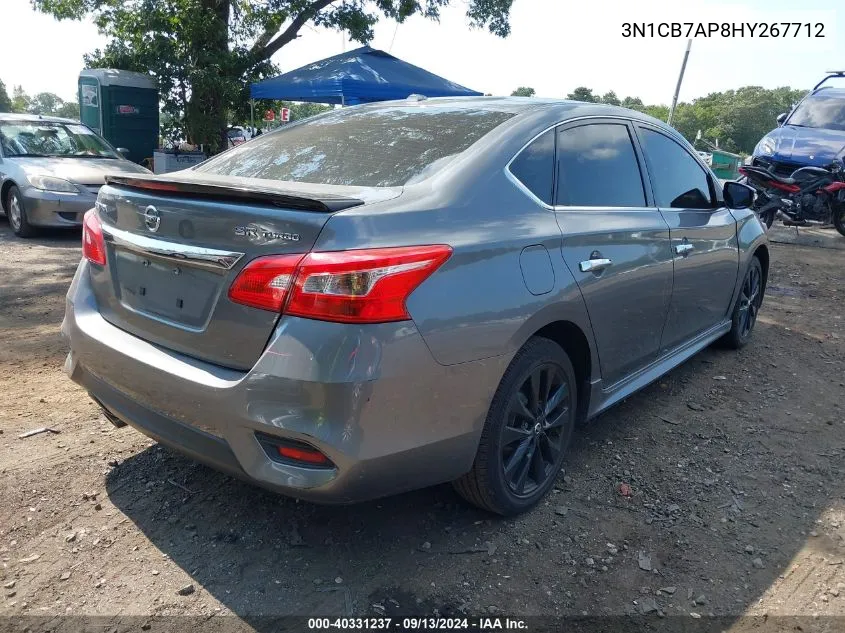 2017 Nissan Sentra Sr Turbo VIN: 3N1CB7AP8HY267712 Lot: 40331237