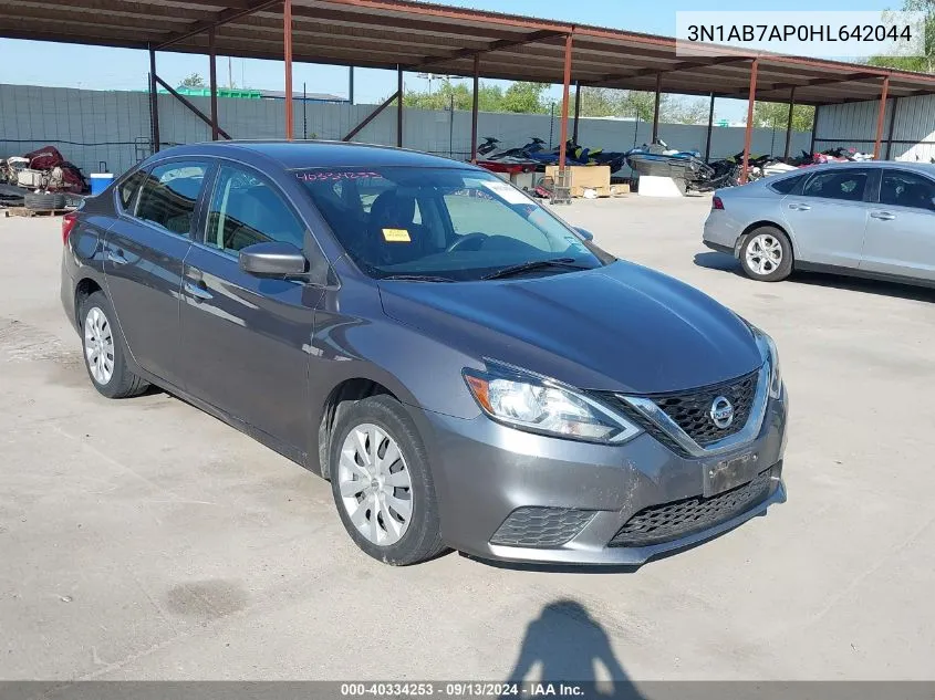 2017 Nissan Sentra Sv VIN: 3N1AB7AP0HL642044 Lot: 40334253