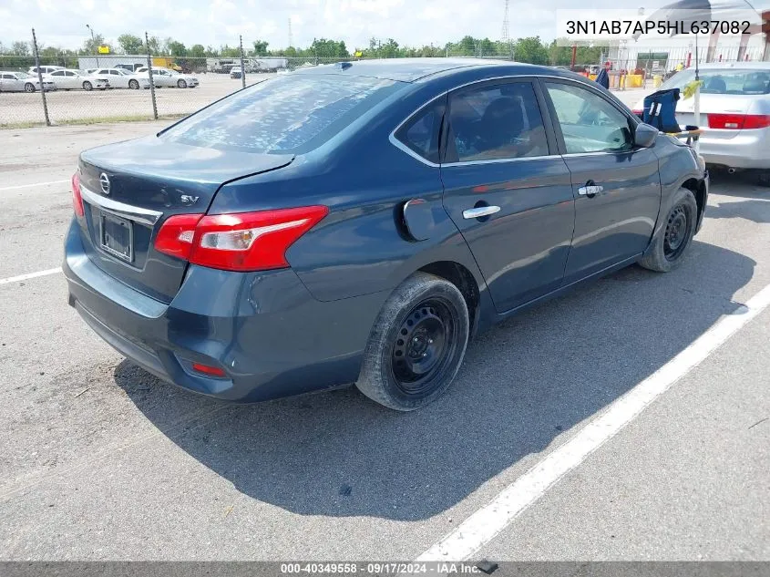 3N1AB7AP5HL637082 2017 Nissan Sentra S/Sl/Sr/Sv