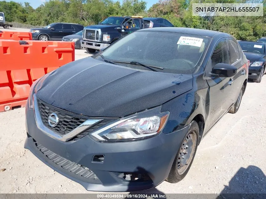 3N1AB7AP2HL655507 2017 Nissan Sentra S/Sl/Sr/Sv