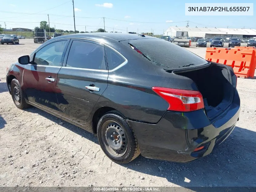 2017 Nissan Sentra S/Sl/Sr/Sv VIN: 3N1AB7AP2HL655507 Lot: 40349594