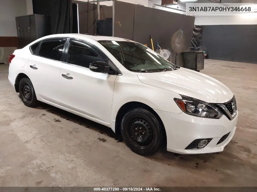 2017 Nissan Sentra Sl VIN: 3N1AB7AP0HY346668 Lot: 40377290