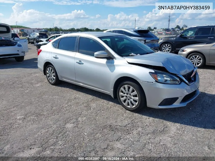 3N1AB7AP0HY383459 2017 Nissan Sentra S