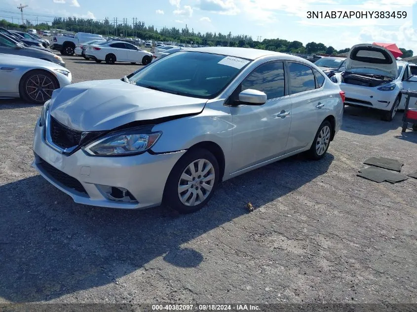 3N1AB7AP0HY383459 2017 Nissan Sentra S