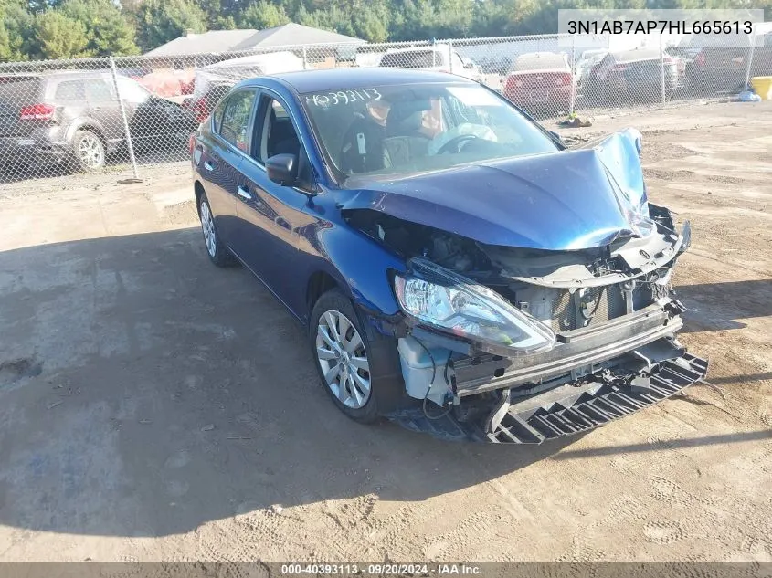 3N1AB7AP7HL665613 2017 Nissan Sentra Sv