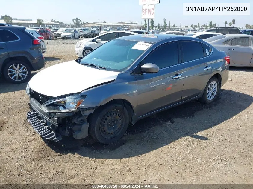 2017 Nissan Sentra S VIN: 3N1AB7AP4HY262000 Lot: 40430750