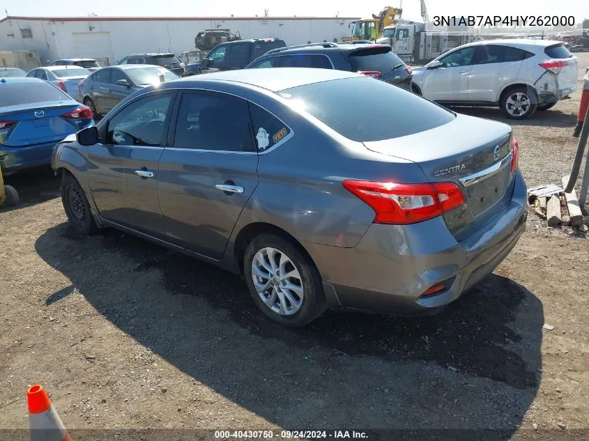 2017 Nissan Sentra S VIN: 3N1AB7AP4HY262000 Lot: 40430750