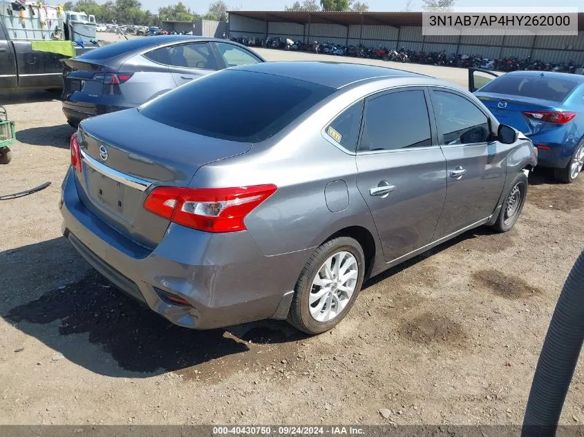 2017 Nissan Sentra S VIN: 3N1AB7AP4HY262000 Lot: 40430750