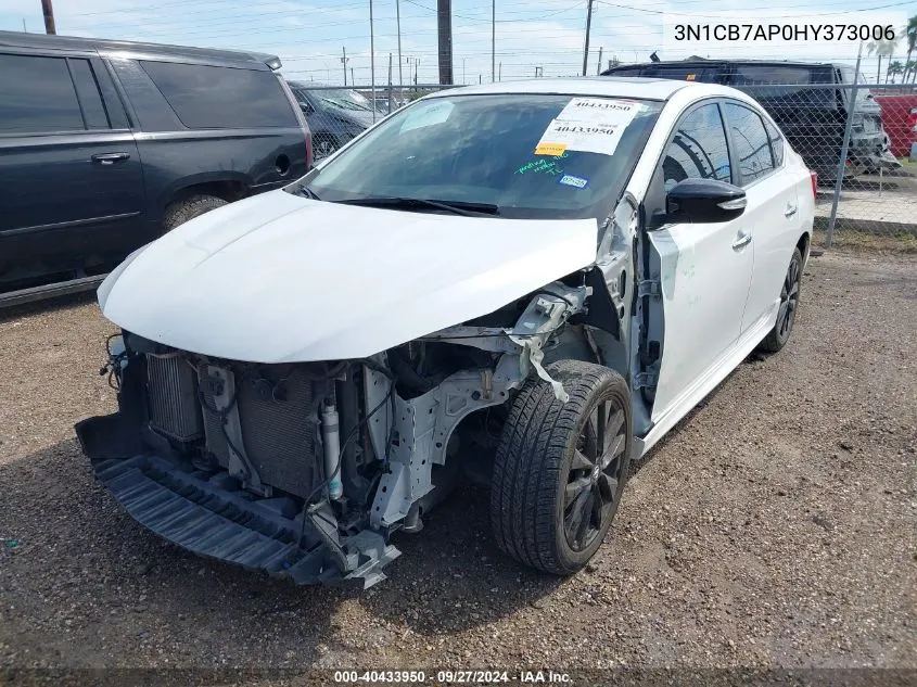 2017 Nissan Sentra Sr Turbo VIN: 3N1CB7AP0HY373006 Lot: 40433950