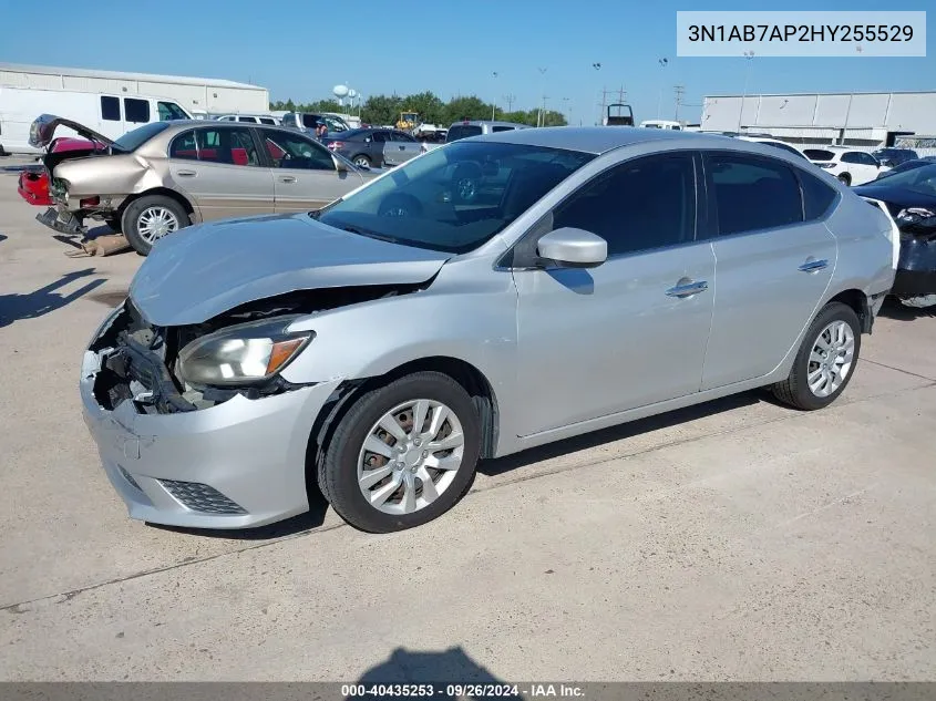 2017 Nissan Sentra Sv VIN: 3N1AB7AP2HY255529 Lot: 40435253