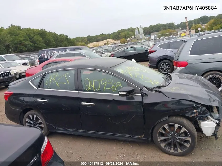 2017 Nissan Sentra Sr VIN: 3N1AB7AP6HY405884 Lot: 40437912