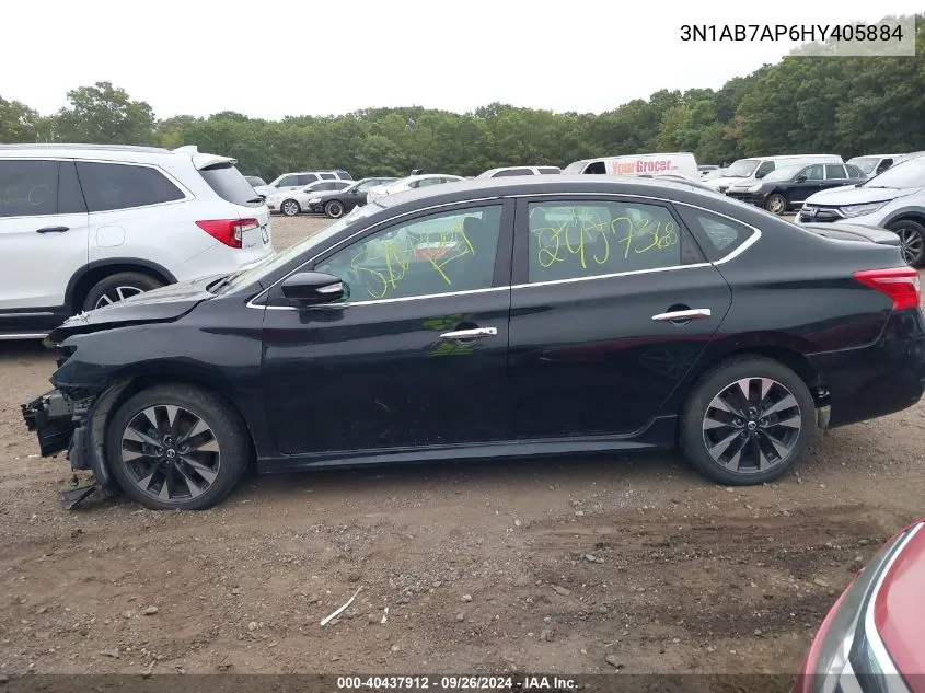 3N1AB7AP6HY405884 2017 Nissan Sentra Sr