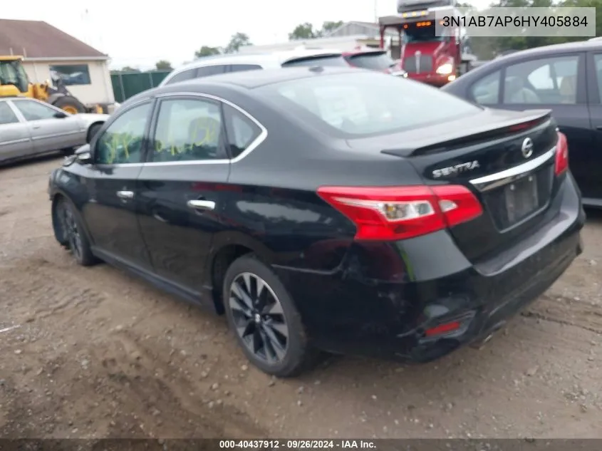 3N1AB7AP6HY405884 2017 Nissan Sentra Sr