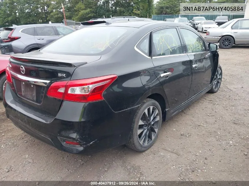 3N1AB7AP6HY405884 2017 Nissan Sentra Sr