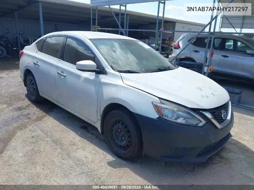 2017 Nissan Sentra S/Sv/Sr/Sl VIN: 3N1AB7AP4HY217297 Lot: 40439051