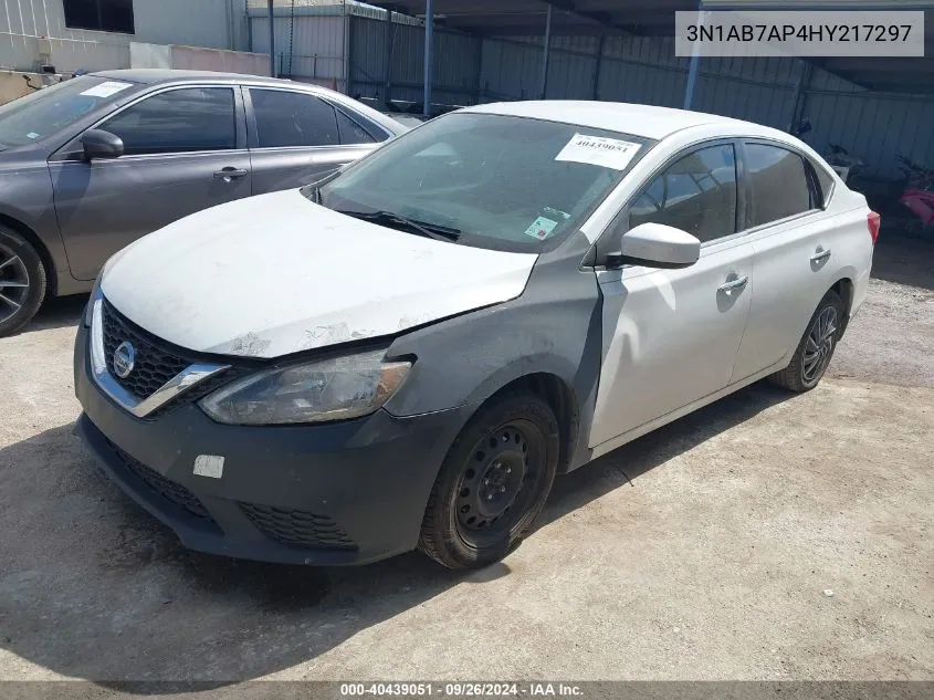 2017 Nissan Sentra S/Sv/Sr/Sl VIN: 3N1AB7AP4HY217297 Lot: 40439051