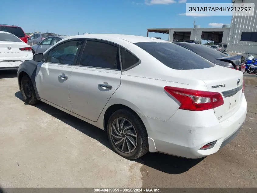 2017 Nissan Sentra S/Sv/Sr/Sl VIN: 3N1AB7AP4HY217297 Lot: 40439051