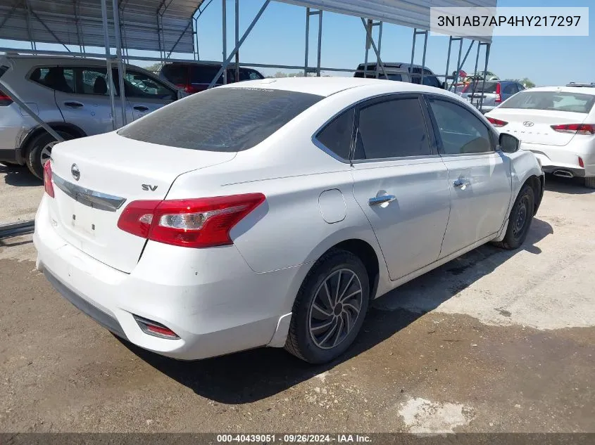 2017 Nissan Sentra S/Sv/Sr/Sl VIN: 3N1AB7AP4HY217297 Lot: 40439051