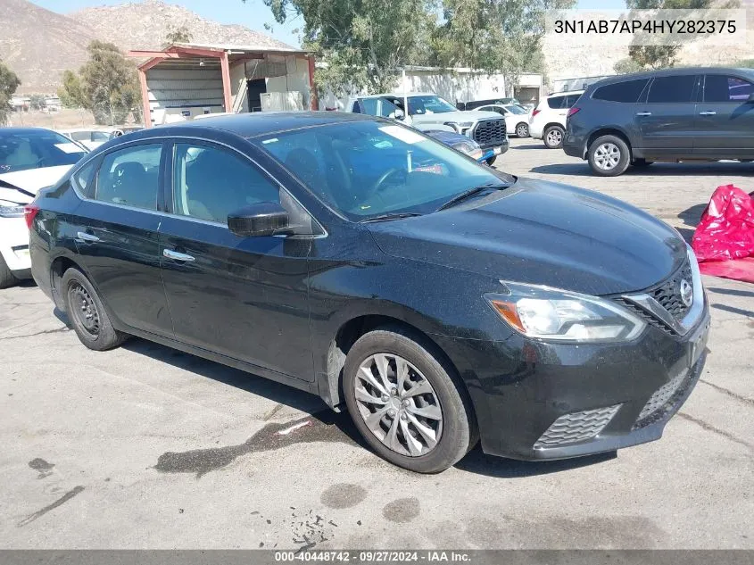 2017 Nissan Sentra Sv VIN: 3N1AB7AP4HY282375 Lot: 40448742