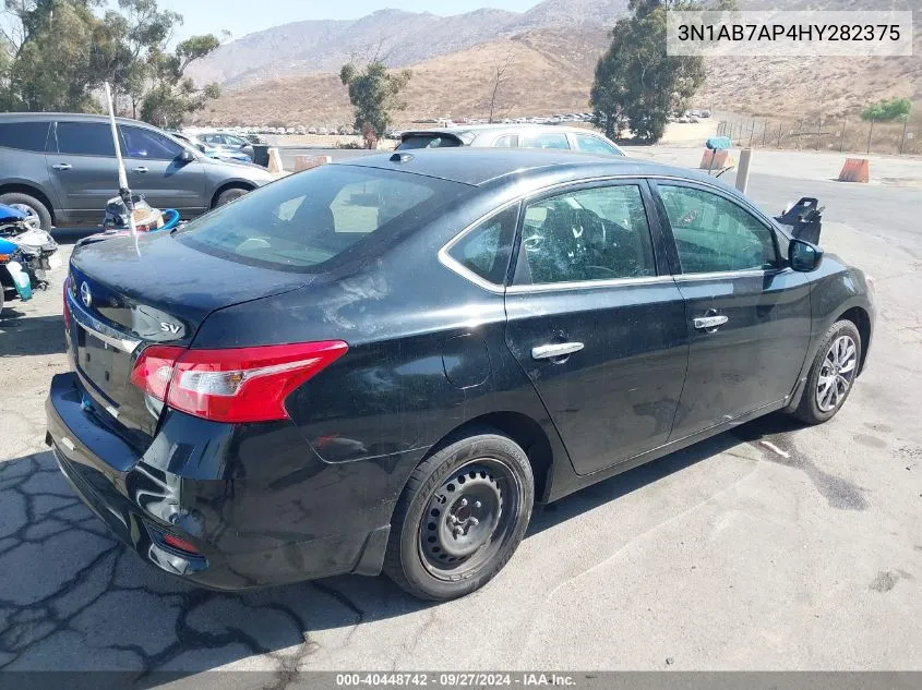 2017 Nissan Sentra Sv VIN: 3N1AB7AP4HY282375 Lot: 40448742